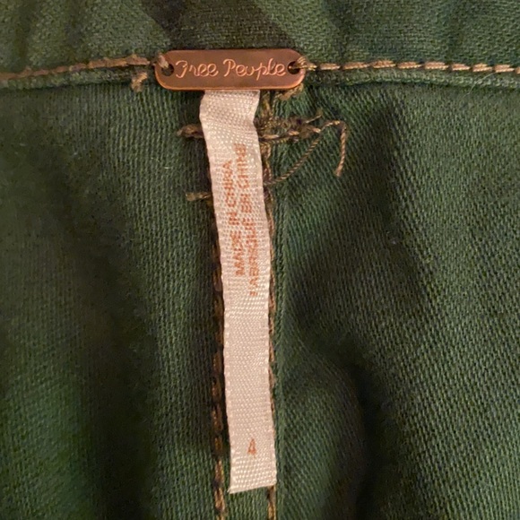 Free People Embroidered Scout Shorts Green - Picture 5 of 10